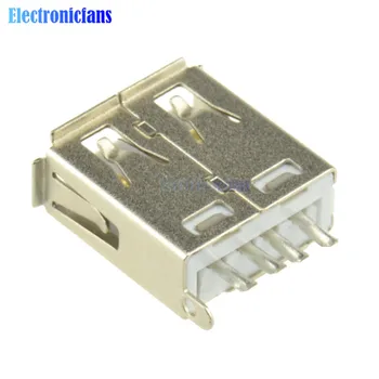 10PCS USB 2.0 Tip-Plug-in 4-pin Ženski Adapter Contor jack Plastični Pokrov