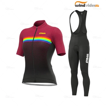 STRAVA Ženske Kolesarske Določa 2021 Poletje ženska Oblačila Mountain bike Maillot Ropa Ciclismo MTB Dihanje Šport