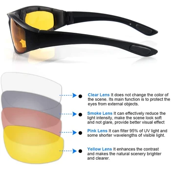 Modna Motoristična Očala Dirke Anti-glare Windproof Letnik Moški Ženske Varnostna Očala, Očala sončna Očala Zaščito za Oči