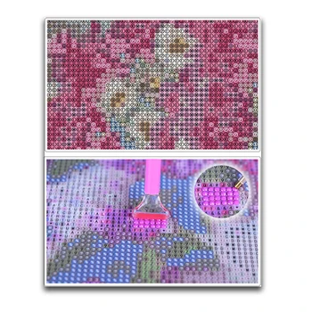 5D DIY diamond mozaik cvet celoten kvadratni zaslon diamond vezenje Bela lotus sliko navzkrižno šiv nosorogovo doma dekor XY1