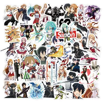 10/50/100 kozarcev Sword Art Online Anime Nalepke Prenosni Kovček za Prtljago Skateboard Kitara Risanka Nalepke SAO Otroci Darilo Igrača Decals