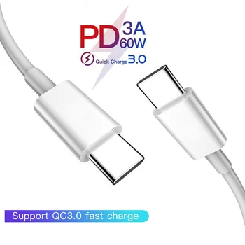 USB C do USB Tip C Kabel 5A 60-VATNE Hitro Polnjenje 3.0 4.0 Za Samsung S9 S10 Xiaomi Redmi Opomba 10 Pro PD USB-C Hitro Chargeing Kabel