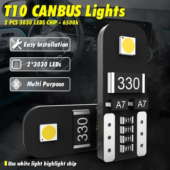 T10 W5W LED Canbus Notranjosti Balona 194 led za Peugeot 206 406 508 307 406 3008 Dodatki Notranjost Avtomobila Dome Branje Svetlobe Luči