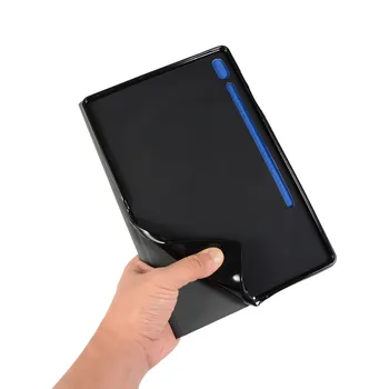 Za Samsung Galaxy Tab S7 Plus Primeru Mehko TPU Slim Folio Flip Stojalo za Tablične Funda Pokrovček za Galaxy Tab S7 Plus T970 T975 12.4 palčni
