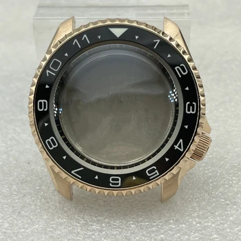 Pazi Deli Sapphire Kristalno SKX007 Watch Primeru, Keramični Vstavite Fit NH35/NH36 Avtomatsko Gibanje