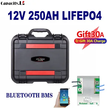12V 250AH Lifepo4 baterije 150AH 120ah RV sončne in Motor, Litij-Železo Fosfat prostem Kampiranje nepremočljiva