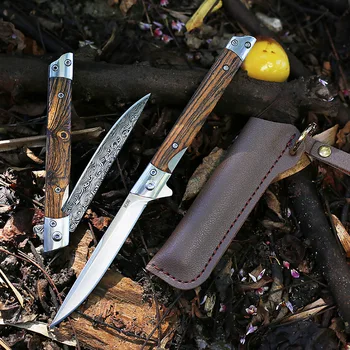 Damask jekla preživetje M390 multi-funkcijo prostem oster lovski noži taktično folding nož prenosni žepni nož + kubura