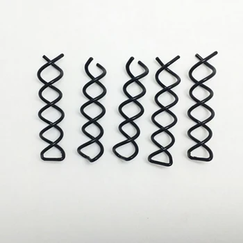 1pcs Črne Lase Styling Spirala Spin Vijak Pin za Lase Sponke za Lase Zatiči Twist Barrette Nov Modni Oblikovalec