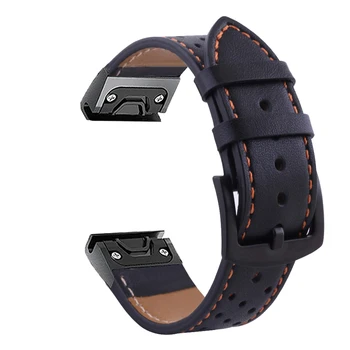 Watchband Za Garmin Fenix 6 6X Pro 5 5X Plus 3HR Usnje Pasu Za pristop S62 S60 3 HR Watch Hitro Sprostitev Easyfit Pašček za Zapestje