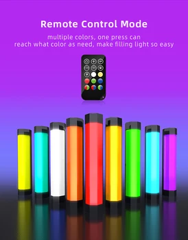 LUXCEO RGB LED Video Fill Light Pisane Ročni Strokovno Foto LED Bliskavica Speedlight Fotografske Razsvetljavo