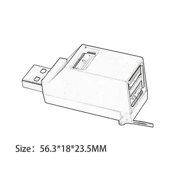 Mini USB 2.0/3.0 Hi-Speed Multi Port USB Hub Razdelilnik Hub Adapter Za PC Računalnik Za Prenosne Trde Diske