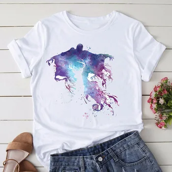 Britanski grafika, tiskanje Ženske T Shirt Poletje Nov Modni TShirt Smešno, Design, Ljubko Dekle T-shirt Tee Shirt Femme