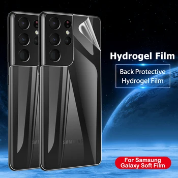 3 v 1 Hydrogel Film Za Samsung Galaxy S21 Ultra Plus Spredaj Mehko Film Za Samsung S21 Plus S21 Ultra Nazaj Objektiv Screen Protector