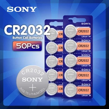 50pcs/veliko sony CR2032 3V Originalna Litij Baterija Za Gledanje Daljinski upravljalnik Kalkulator CR2032 2032 gumb celice kovanec baterije