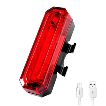 Izposoja Kolesarske Luči LED Luč Zadaj Rep Varnost Opozorilo Kolesarjenje Prenosne Luči USB Slog Polnilna Kolesarske Opreme
