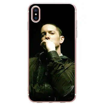 Hip Hop Rapper Eminem Rap Kralj Primeru Telefon Za iPhone 12 11 Pro X XR XS Max SE2020 7 8 6 6s Plus 5S Silikonsko TPU Mehko Zadnji Pokrovček