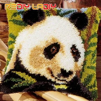 Zapah Kavljem Blazine Kompleti Panda Serije Vzglavnik Kvačkanje Obrti Akril Preje za Vezenje Kavč, Blazine Kritje Doma Dekor
