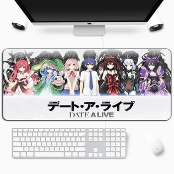 Veliko DATUM ŽIVO Anime Mouse Pad Igralec po Meri Tokisaki Kurumi Seksi Dekle Gume Tipkovnico Pad Gaming Mousepad Računalniški Mizi Mat