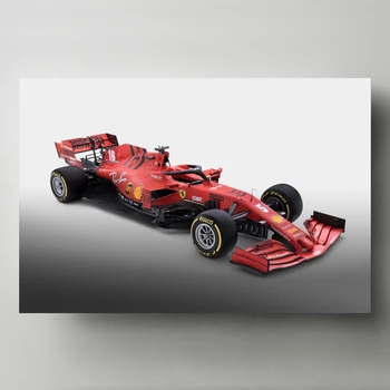 Ferraris F1 Dirke Avtomobilov, Plakatov in Fotografij Wall Art Moderne Šport Vozila Platno, Slike, Slike za Dnevni Sobi Doma Dekor