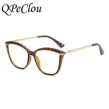 2021 Moda Seksi Mačka Oči Anti-modra Očala Okvir Ženske blagovne Znamke Optični Pregleden Očala Ženska Očala Oculos Feminino