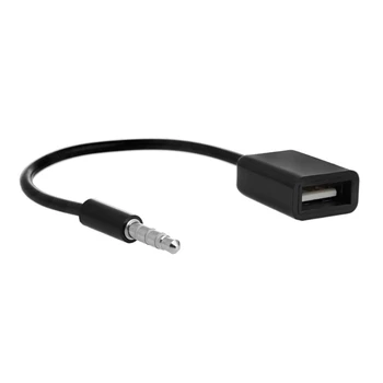 3.5 mm Moški AUX Vtičnice Priključek Na USB 2.0 Ženski Pretvornik Kabel usb Kabel, Avto MP3 Q39D