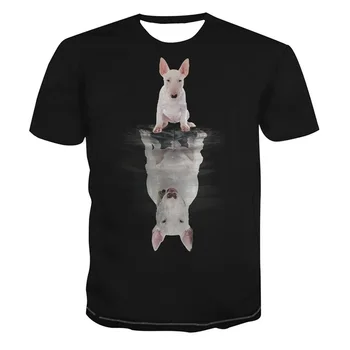 Za moške in ženske zadnje tri-dimenzionalni veverica prevelik T-shirt 3D poletje živali natisniti moda priložnostne O-vratu kratek rokav