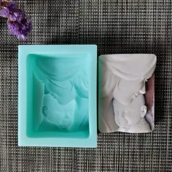 3D Otroška Mati Obliko Silikonsko Plesni Torto Sveče, Mila Mavca Smolo Plesni DIY Aromatherarpy Gospodinjski Dekoracijo Obrti, Orodja