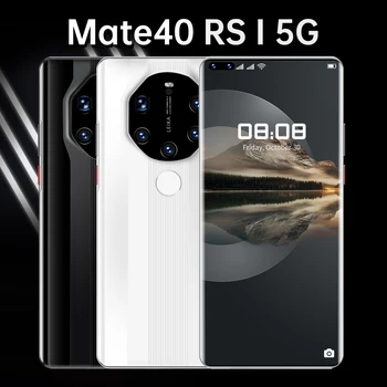 2021 Novo Smartpone Mate40 RS Globalni Različici Smartphonr 16G 512G Android10 Obraz ID Finger Print 6800mAh Snapdragon Mobilni Telefon