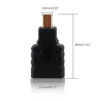 2021 NOVO Adaptateur micro-hdmi vers HDMI plaqué ali 1080P Micro HDMI mâle vers HDMI Standard pour Raspberry Pi 4 modèle B