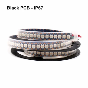 WS2812B 5 Inteligentni Naslovljive Pixel vodoodporna LED Luči, Bela/Črna PCB Zaprtih prostorih, na Prostem Počitnice Trgovin Ulica Dekoracijo