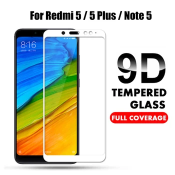 9D Polno Kritje Kaljeno Steklo Za Xiaomi Redmi Opomba 5 Globalni različici Screen Protector za Redmi Opomba 5 Pro Note5 Zaščitno folijo