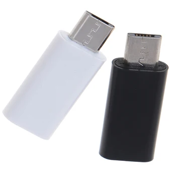 1PC USB 3.1 Tip C Ženski Mikro USB Moški Adapter Pretvornik Priključek Črna,Bela barva