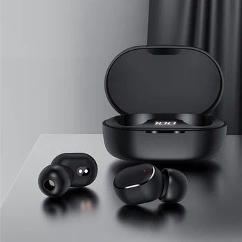 JIETMT M12 TWS Brezžične Bluetooth Slušalke 9D Stereo HI-fi Slušalke LED Zaslon Hrupa-preklic Glasbe Športne Slušalke Za Telefon