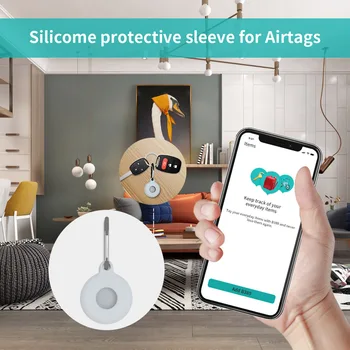 Lokator Tracker Silikonski Pokrovček za Apple Airtags Kože Odbijača Primeru Rokav Anti-Izgubil Zaščitni Rokav Za Apple Airtags Pes hišni Ljubljenčki