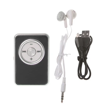 Mini Posnetek Glasbe Multimedijski MP3 Predvajalnik Podpira TF Kartice Z Slušalke USB Kabel #221