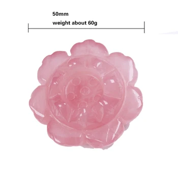 Naravni kristal Lotus ornament rose quartz Crystal kvarčne ročne obrti, se Lahko uporabljajo kot kristalno kroglo znanja