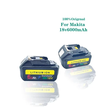 BL1860 Polnilna Baterija 18 V 6000mAh Litij-ion baterija za Makita Baterija 18v BL1840 BL1850 BL1830 BL1860B LXT 400+polnilec
