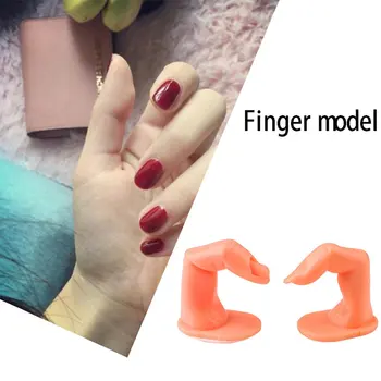 10 Kos Praksi Prst Usposabljanje Zaslon Praksi Stojalo Ponaredek Prst Plastični Model Za Nail Art Prakse