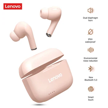 Original Lenovo Brezžične Bluetooth Slušalke za V Uho TWS Glasbeni Stereo Čepkov Športne Slušalke Za iPhone Xiaomi Samsung Slušalke