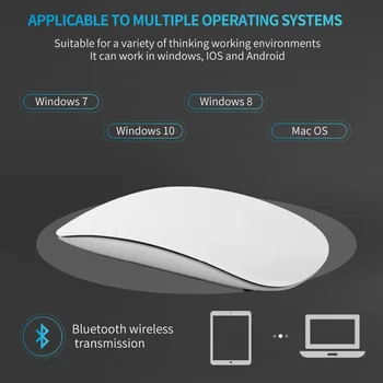 Brezžična Magic Control 2 miško igralec Tiho Polnjenje Računalniško Miško Slim Ergonomska PC Miši Za Apple Macbook