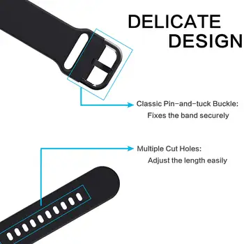 Nove Unisex Mehki Silikonski Watch Trak Pasu Za Samsung Prestavi Šport S4 20 mm Zamenjava Modna Športna Zapestnica Zapestje trak trak