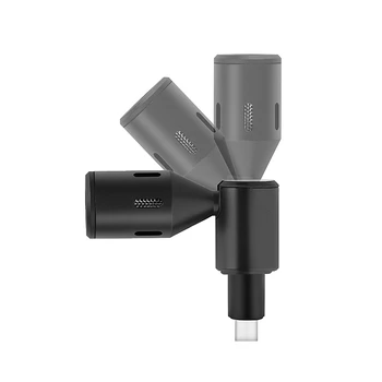Mini 3,5 mm TRRS USB-C Tip-C Kondenzator Mikrofon za iPhone, Android Pametni telefon, Prenosni računalnik, Tablični računalnik, Telefon Vlogging Video Snemanje Mic