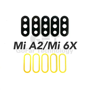 10pcs Zadaj Kamero Nazaj Stekleni Pokrovček Objektiva Za Xiaomi Redmi Mi A2 Lite Mi A1 A2 A3 5X 6X z Ahesive Nalepka