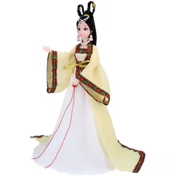 1/6 BJD Pripomoček Za Barbie Oblačila Tradicionalni Kitajski Antične Pravljice Lepoto Dolls Obleke Princess Party Kostum Otrok Igrača