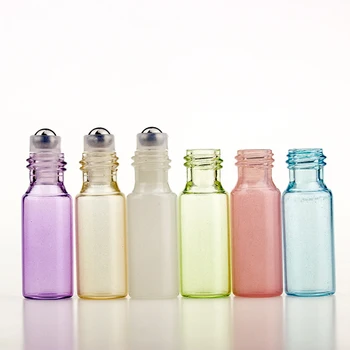24Pack 5ml Pearl Barve Steklo Steklenice Eterično Olje Roll Na Steklenicah Za Parfume Aromaterapija 1 Odpirač 3 Droppers