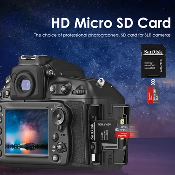SanDisk 128GB 32GB 64GB 16GB Ultra TF kartice Razred 10 Pomnilniško Kartico micro sd Flash Kartice microSD + napajalnik +USB2.0 card reader
