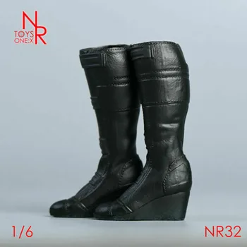 NRTOYS NR32 1/6 Ženske v Visokih Petah Črni Škornji z Električnim Baton Model Fit 12