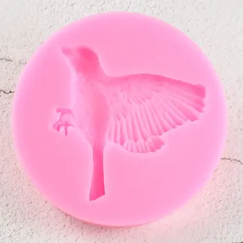 3D Ptica Silikonsko Plesni DIY Fondat Torta Dekoraterstvo Orodja Cupcake Pokrivalo Sladkarije, Čokolada Gumpaste Plesni Polimerne Gline, Nakit Plesni