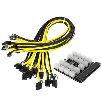 6 Kos 8 Pin PCI-e Grafike Kabli GPU Napajalni Kabel 50 cm Za Grafične Kartice Rudarstvo Server Adapter svet