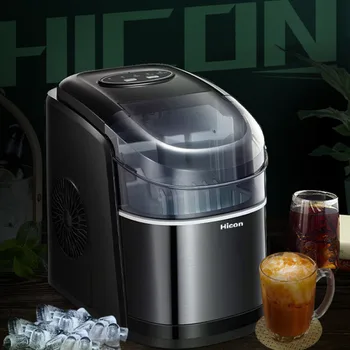 HICON Električni aparat za Led 15 KG/24H Bullet Valjaste Doma Ice Cube, ki Stroj Pult Za Komercialne Majhne Mleko, Čaj Shop
